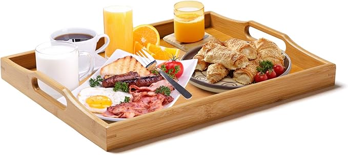 Ronda Dienbladtafel - Natuurlijk, Teak, 29x39x49,5 cm - Chic Choice
