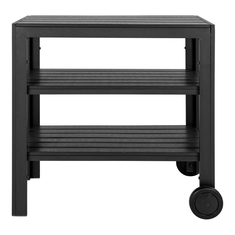 Taormina Theewagen - Theewagen, aluminium/niet-hout, zwart, 3 planken - Chic Choice