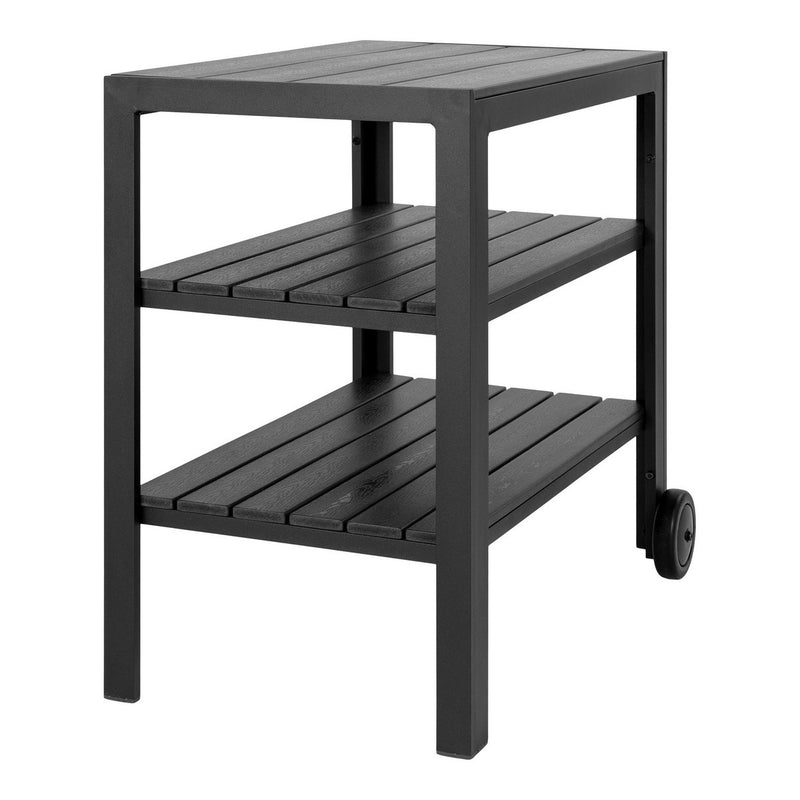 Taormina Theewagen - Theewagen, aluminium/niet-hout, zwart, 3 planken - Chic Choice