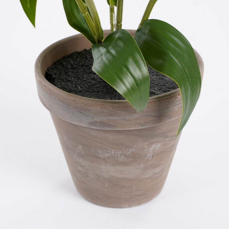 Tijgerlelie Kunstplant in Bloempot Stan - H47 x Ø45 cm - Roze - Chic Choice