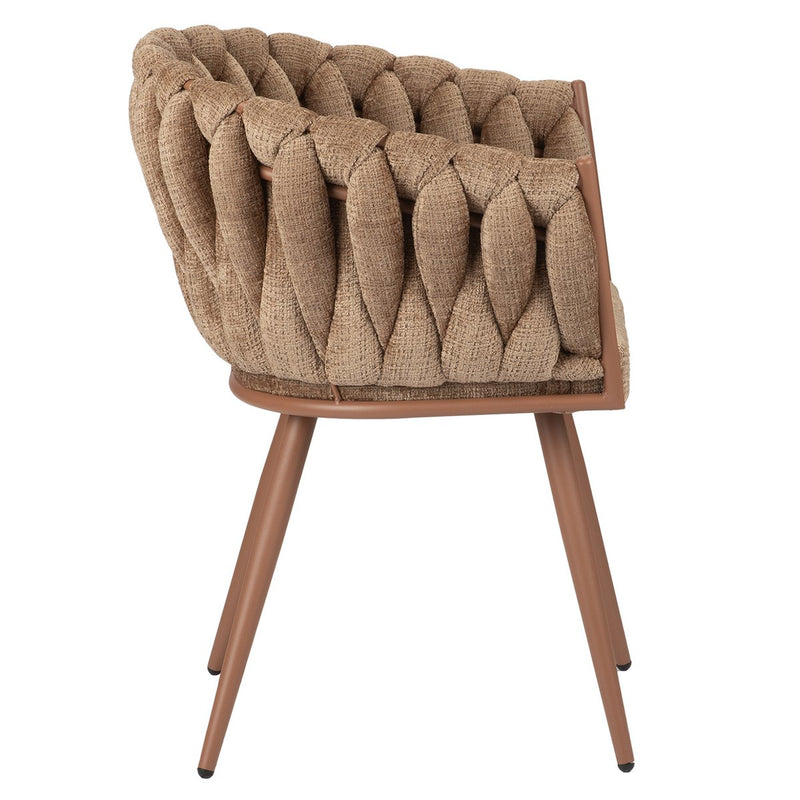 Golfstoel karamel (set van 2) - Chic Choice