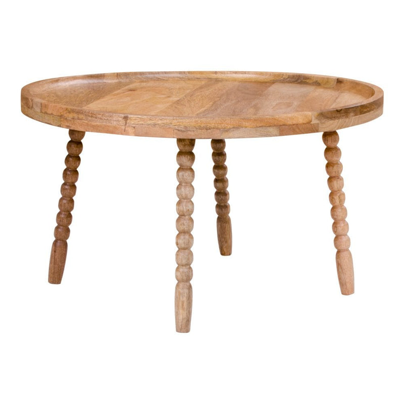 Jammu Salontafel - Mangohout, Naturel - Ø60x35 cm - Chic Choice