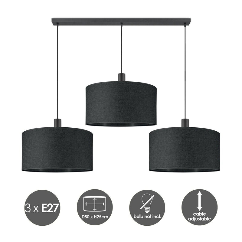 🖤💡Home Sweet Home Kroonluchter – Minimalistisch Design met Zwarte Elegantie