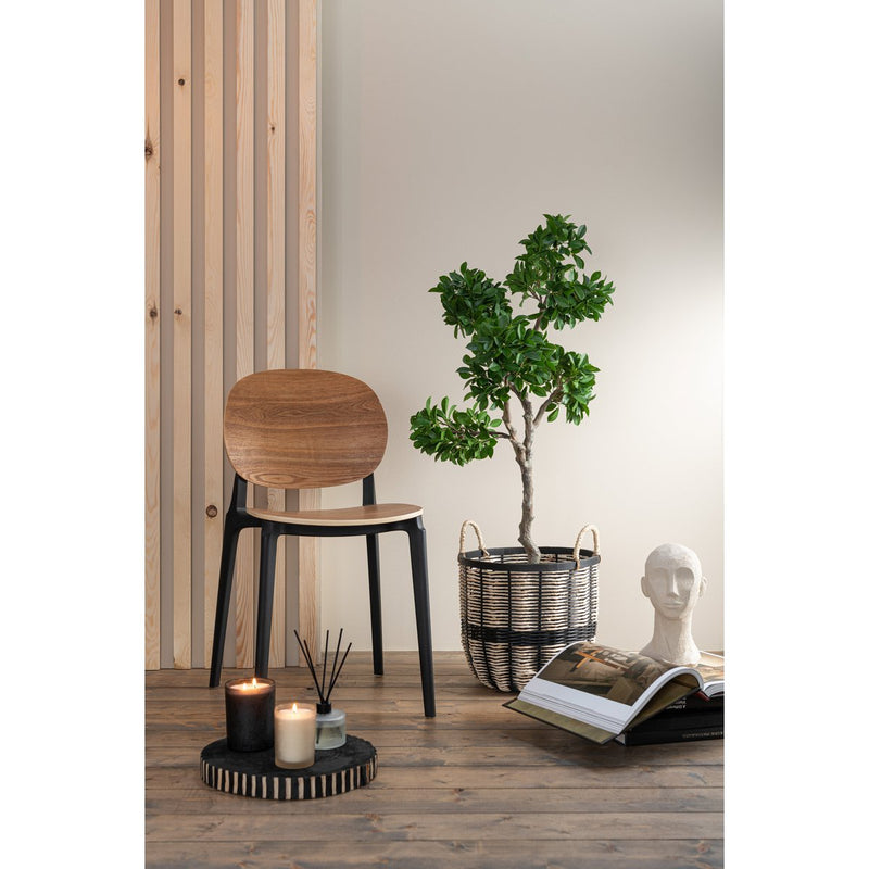 J-Line stoel Basic - polyester/kunststof - naturel - Chic Choice