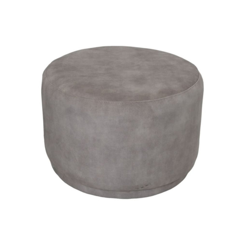 Poef Otto - 55x55x40 - Wit - Adore 01 - Fluweel - Chic Choice