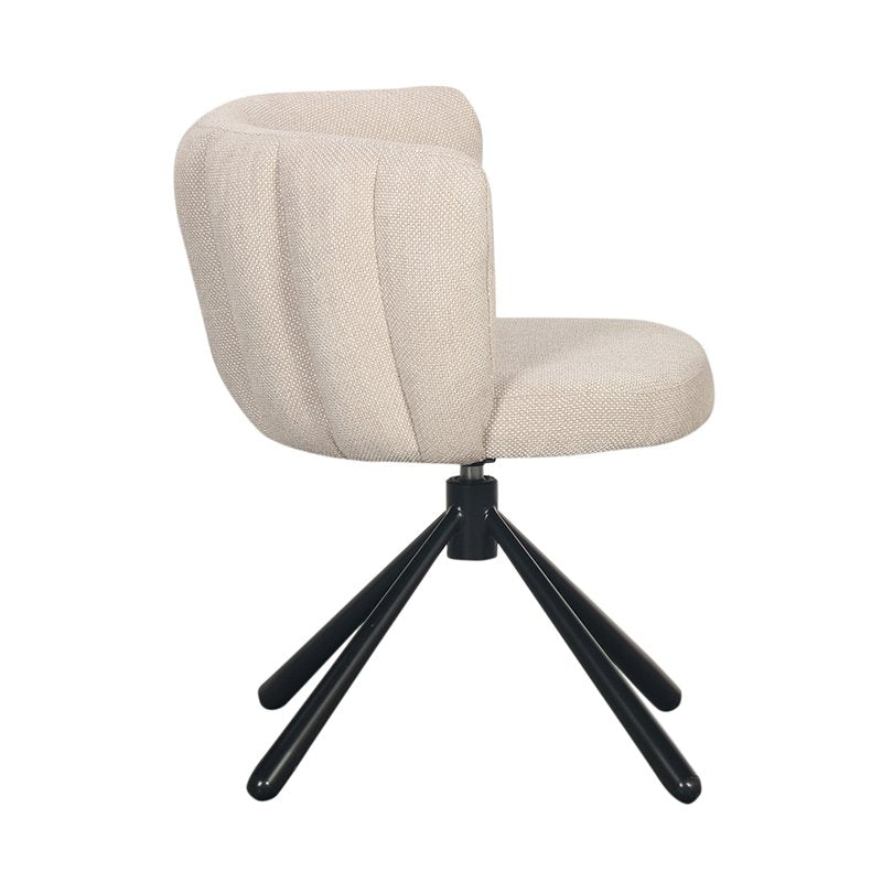 Schelp Draaistoel Beige - Chic Choice