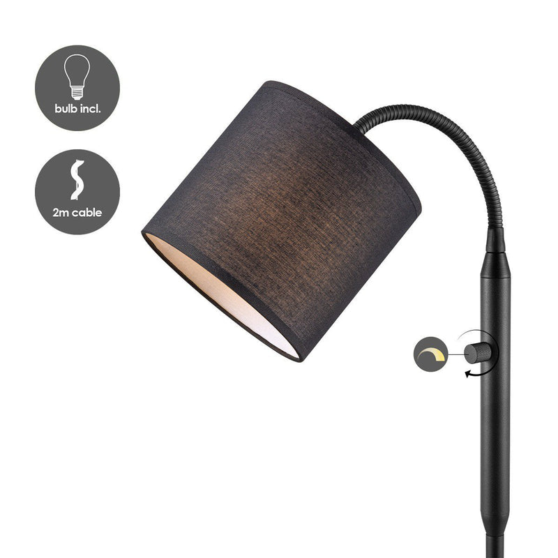 Home Sweet Home Moderne Vloerlamp - Staande Leeslamp - dimbaar - Chic Choice