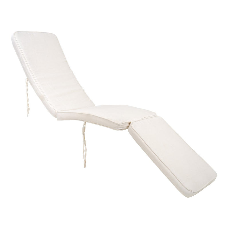 Arrecife Kussen Ligstoel - Wit, Katoen, 197x55x5 cm - Chic Choice