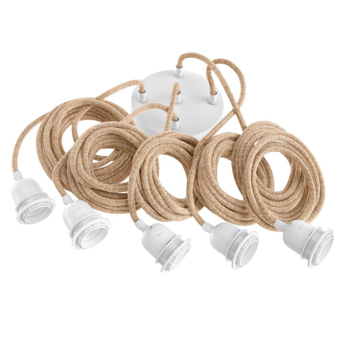 Fitting Lampen Plafond - Naturel Wit - 5 Fittingen- Chic Choice