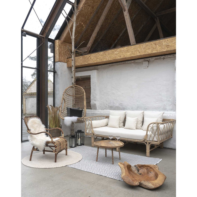 Jammu Salontafel - Mangohout, Naturel - Ø60x35 cm - Chic Choice