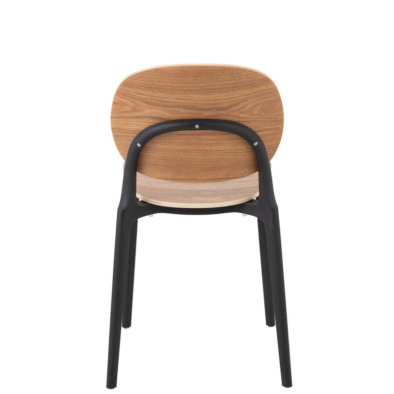 J-Line stoel Basic - polyester/kunststof - naturel - Chic Choice