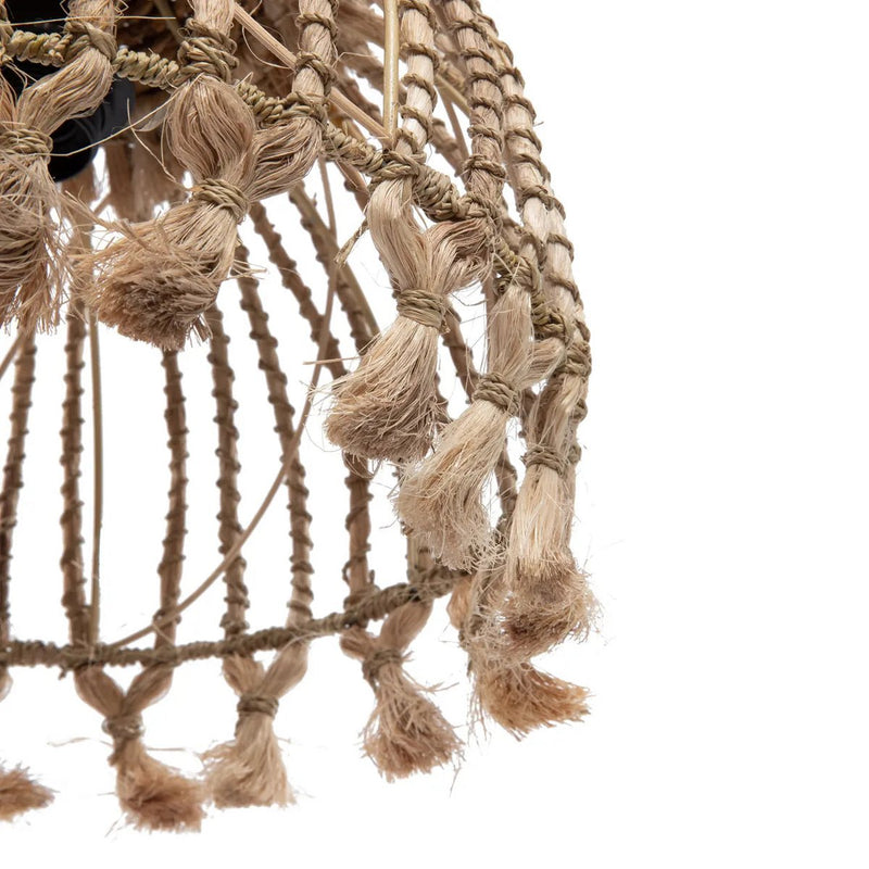 De Abaca Tassel Hanger - Naturel - S- Chic Choice