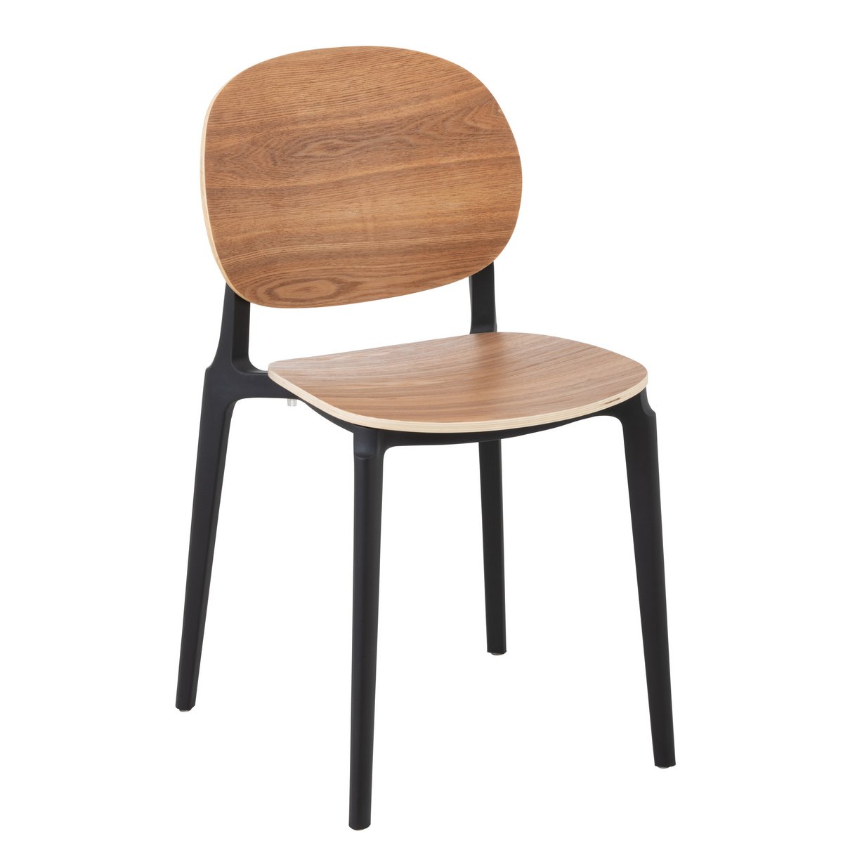 J-Line stoel Basic - polyester/kunststof - naturel - Chic Choice