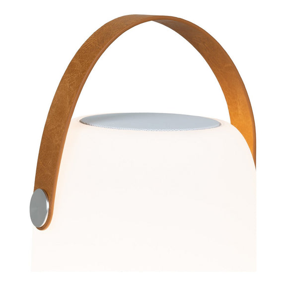 Cardiff LED Lamp - Lamp met riem, oplaadbaar, bluetooth-luidspreker, wit - Chic Choice