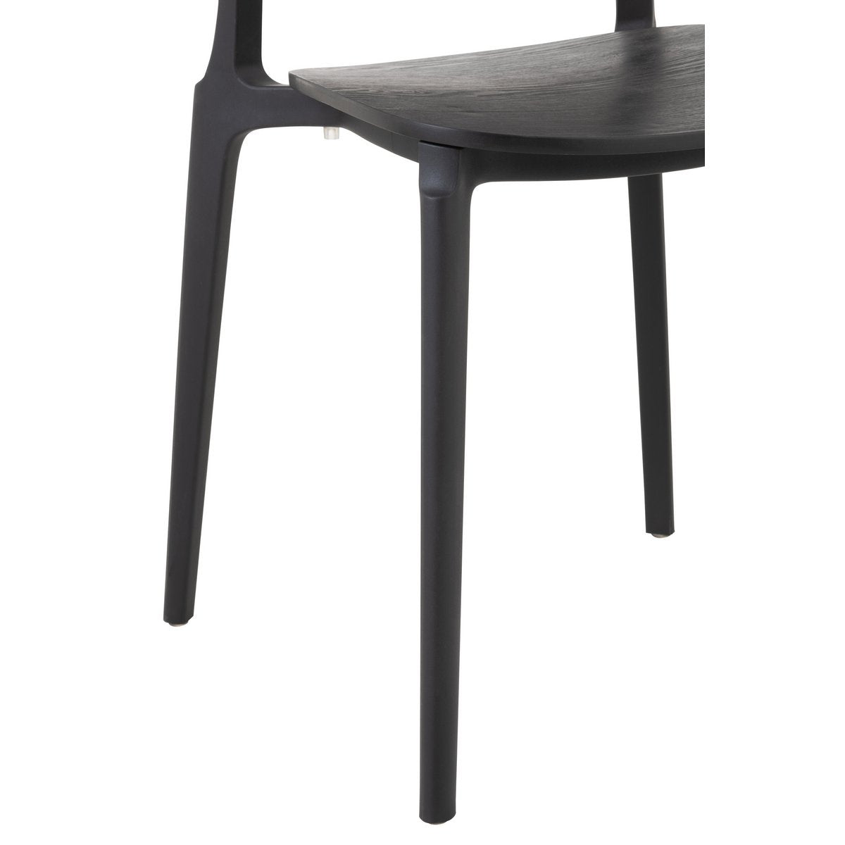 J-Line stoel Basic - kusntstof - zwart - Chic Choice