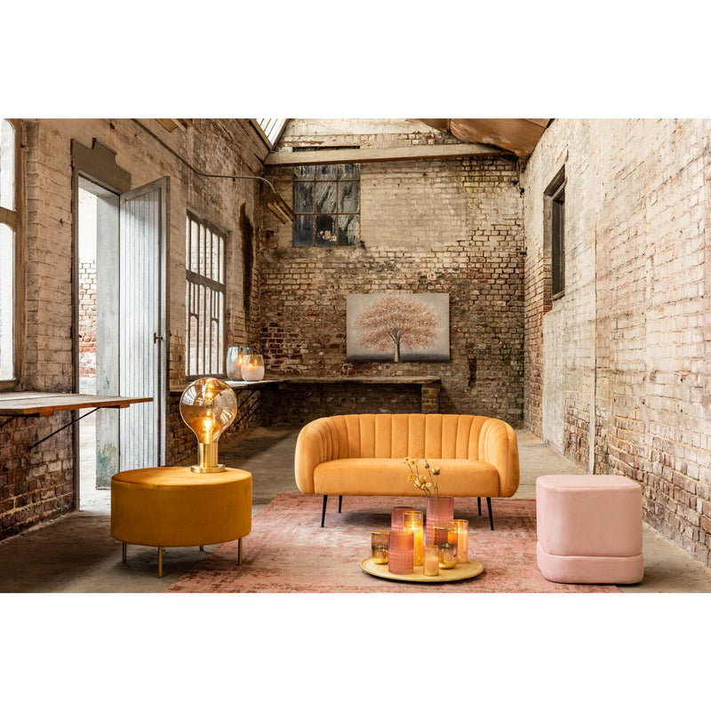 J-Line lamp Blinkend - glas - goud - medium - LED lichtjes