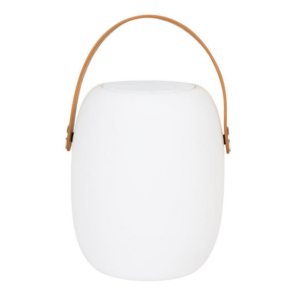 Cardiff LED Lamp - Lamp met riem, oplaadbaar, bluetooth-luidspreker, wit - Chic Choice