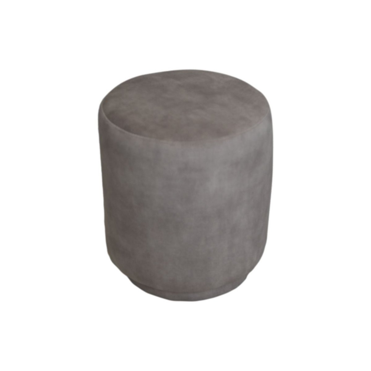 Poef Otto - 37x37x44 - Wit - Adore 01 - Fluweel - Chic Choice