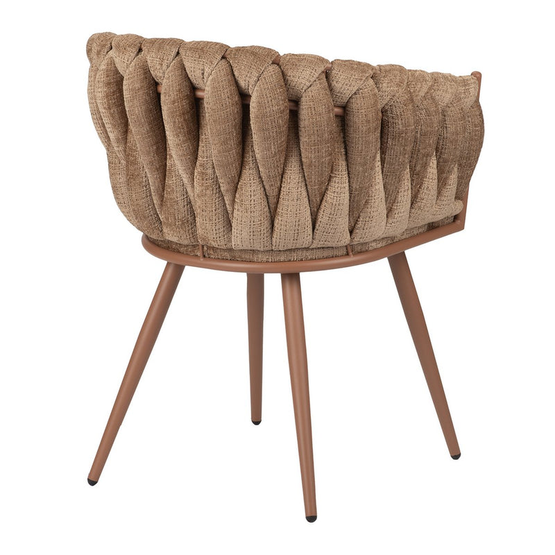 Golfstoel karamel (set van 2) - Chic Choice