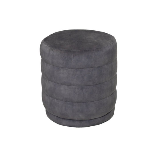 Poefringen - 45x45x40 - Dolfijngrijs - Adore 180 - Fluweel - Chic Choice