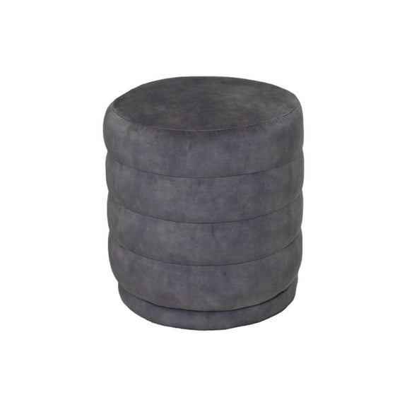 Poefringen - 45x45x40 - Dolfijngrijs - Adore 180 - Fluweel - Chic Choice