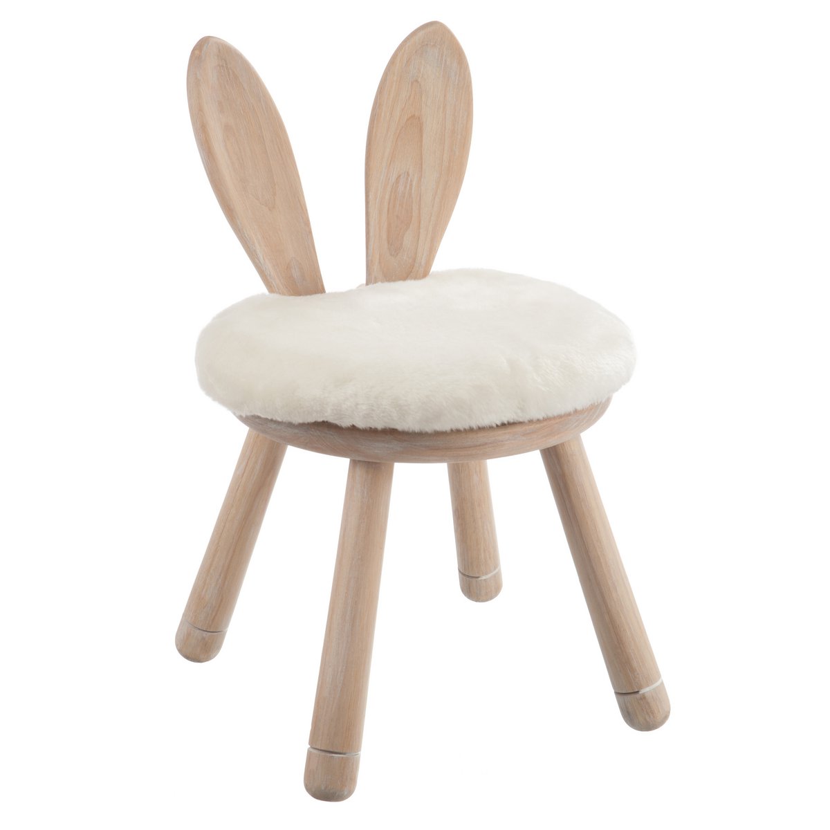 J-Line Kinderstoel Oor Konijn - hout - naturel - Chic Choice