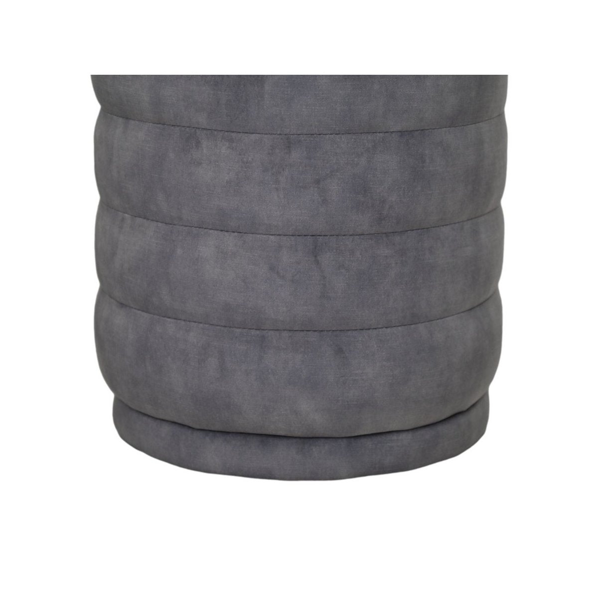 Poefringen - 45x45x40 - Dolfijngrijs - Adore 180 - Fluweel - Chic Choice