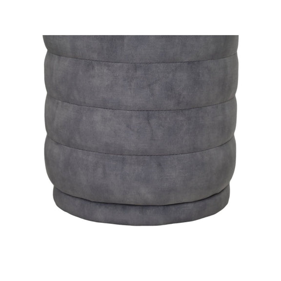 Poefringen - 45x45x40 - Dolfijngrijs - Adore 180 - Fluweel - Chic Choice