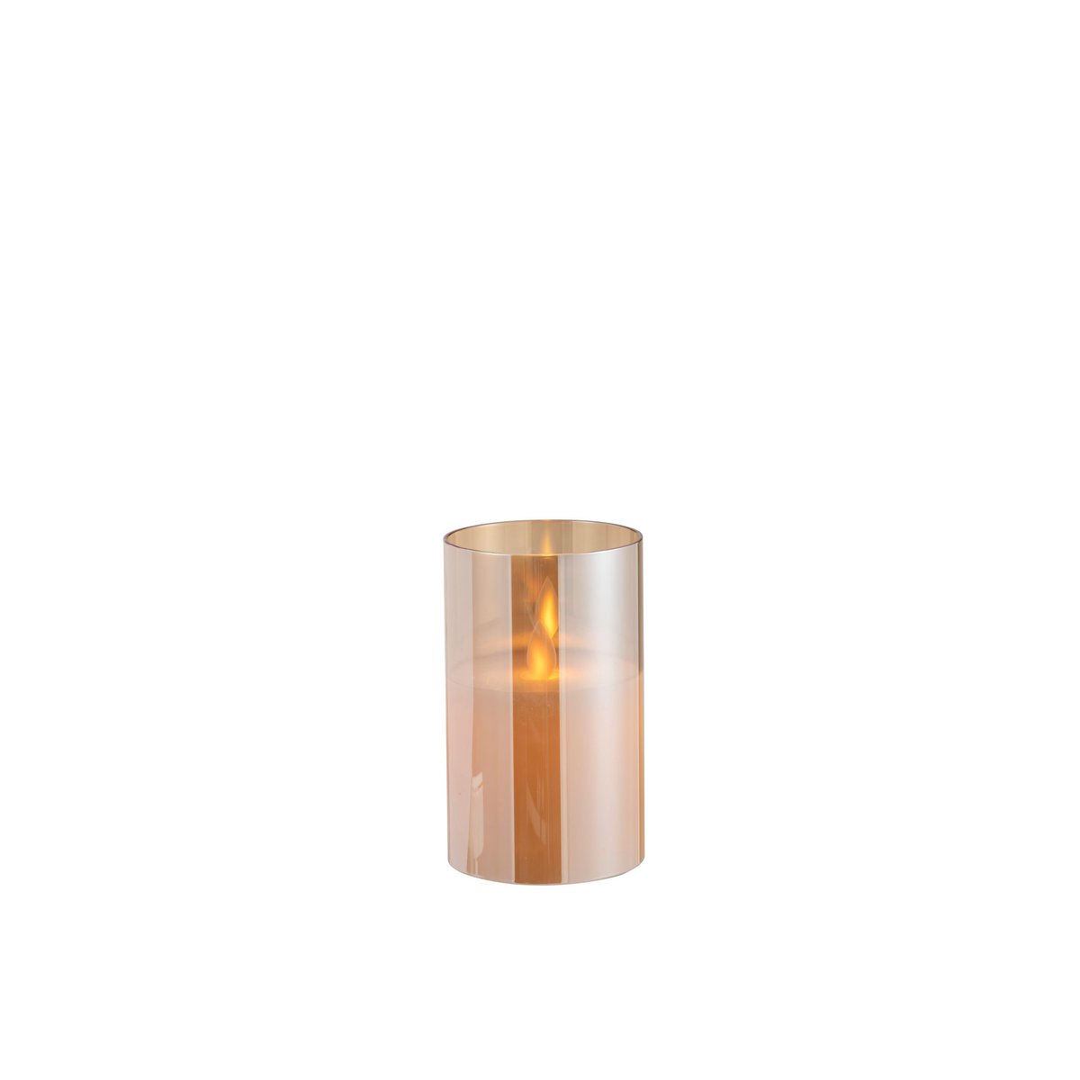 J-Line lamp Blinkend - glas - goud - small - LED lichtjes