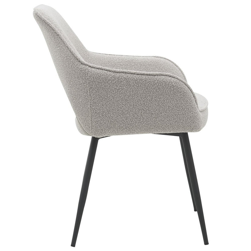 Eetkamerstoel Gina – Bouclé – Naturel - Chic Choice