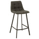J-Line barstoel Stephane - textiel/metaal - donkergrijs - Chic Choice