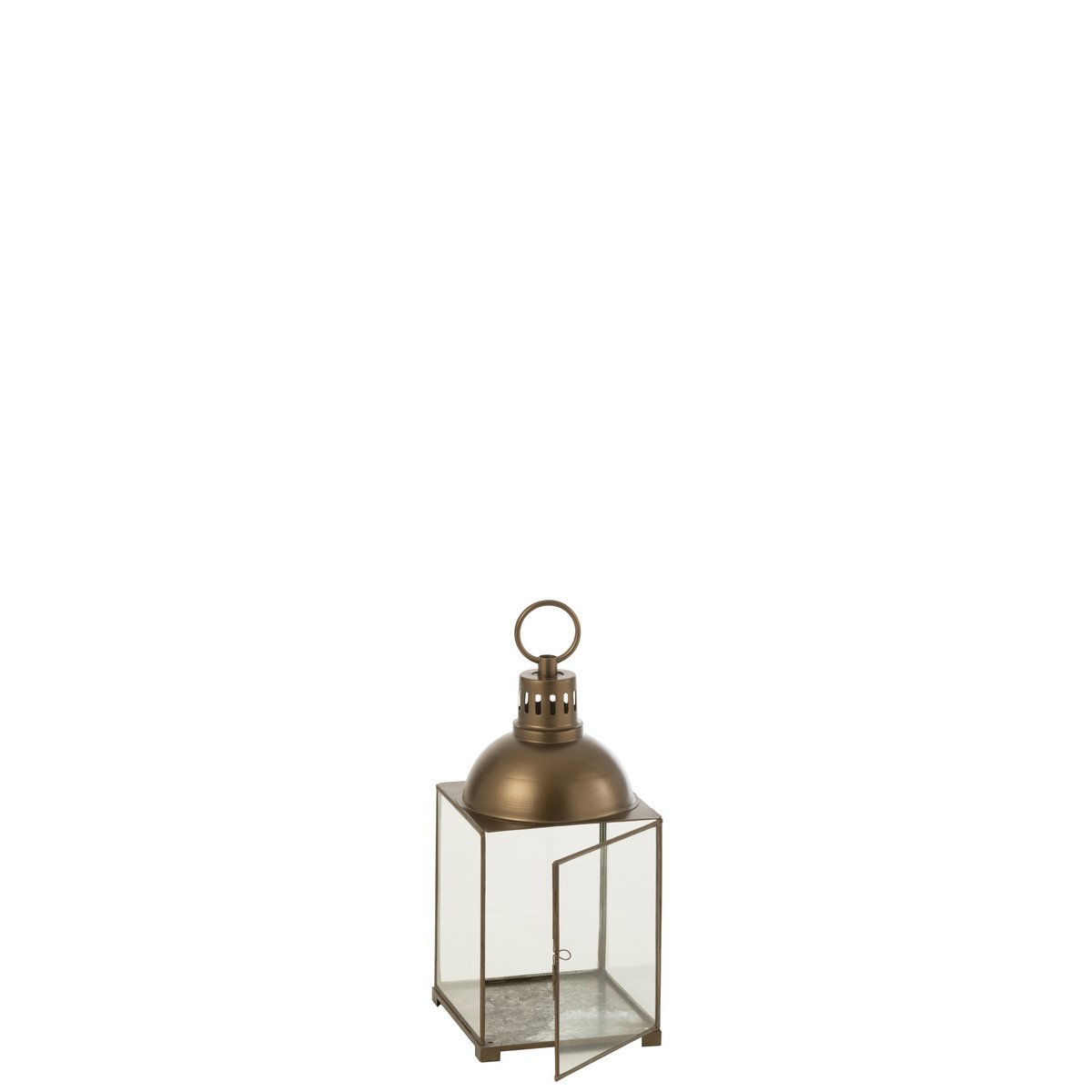 J-Line lantaarn Hagrid - glas/ijzer - brons - small - Chic Choice