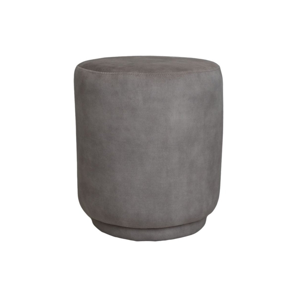 Poef Otto - 37x37x44 - Wit - Adore 01 - Fluweel - Chic Choice