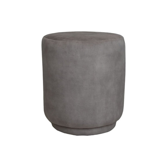 Poef Otto - 37x37x44 - Wit - Adore 01 - Fluweel - Chic Choice