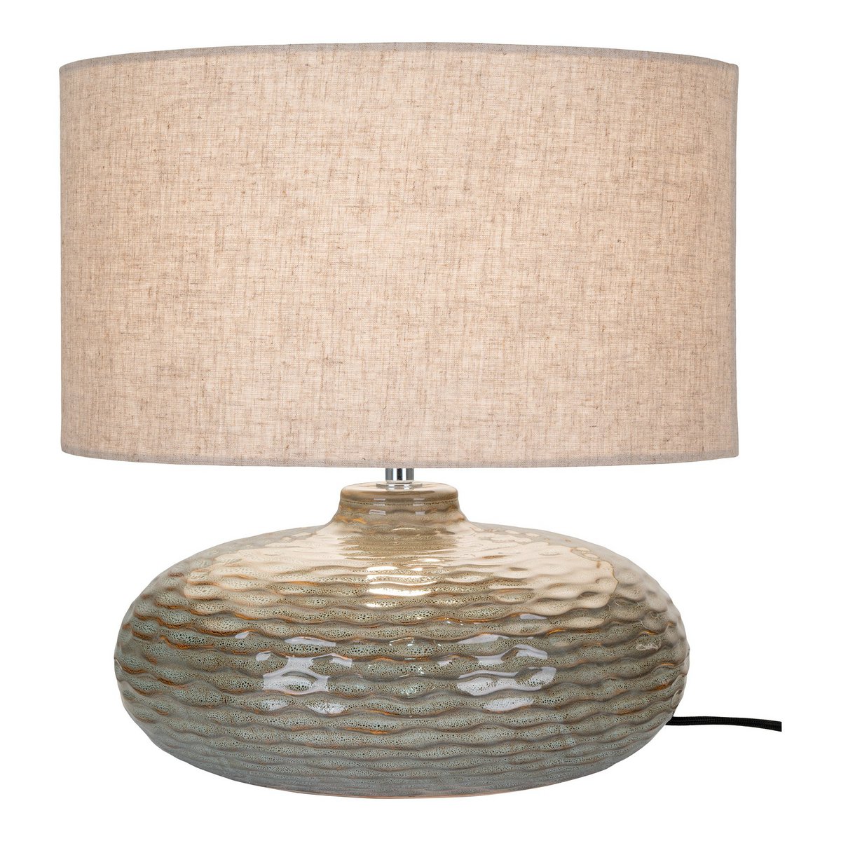 Oldham Tafellamp - Oldham Tafellamp, groen keramiek met lampenkap - Chic Choice