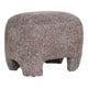 Nazare Pouf - Beige, polyester/schuim/multiplex, 53x41x38 cm - Chic Choice