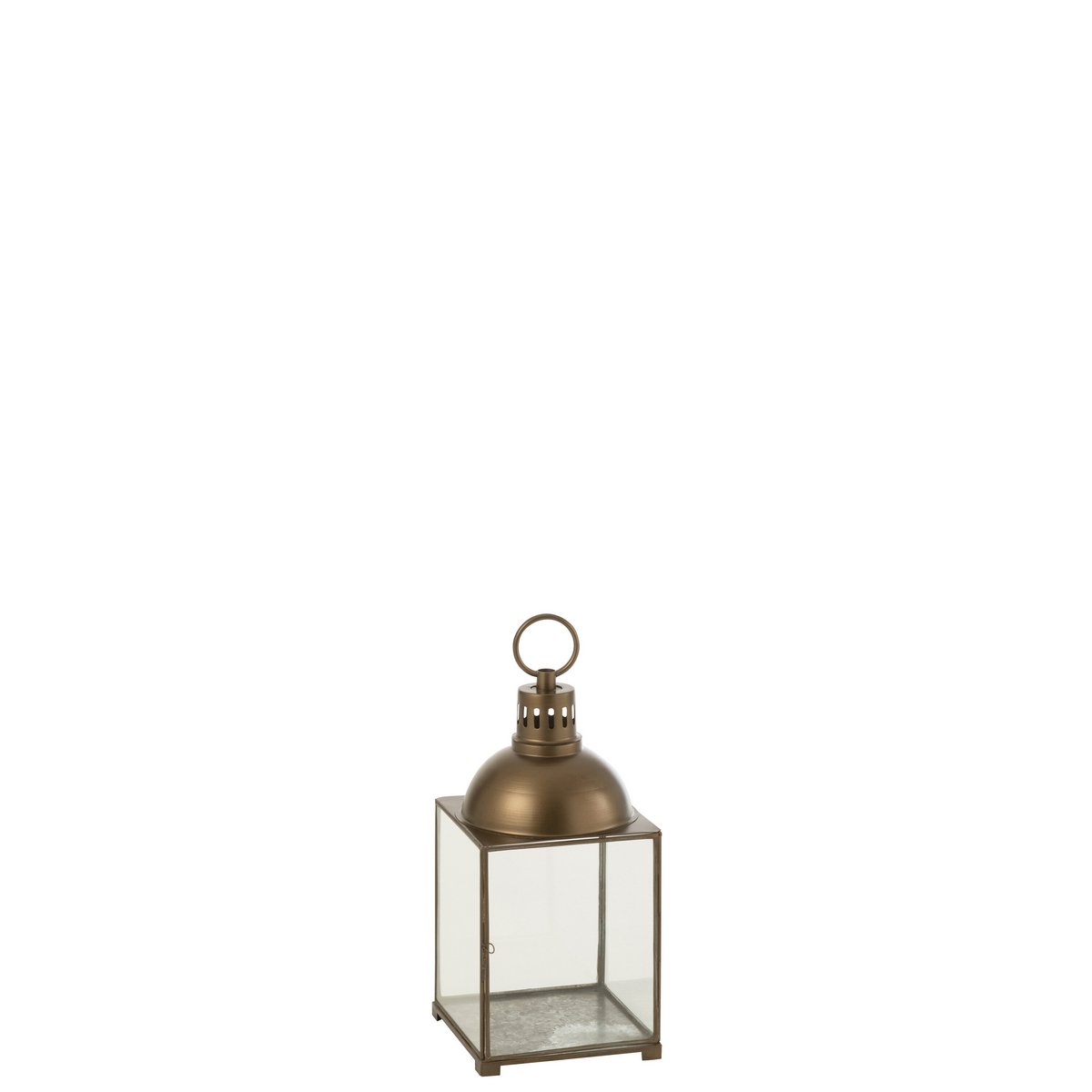 J-Line lantaarn Hagrid - glas/ijzer - brons - small - Chic Choice