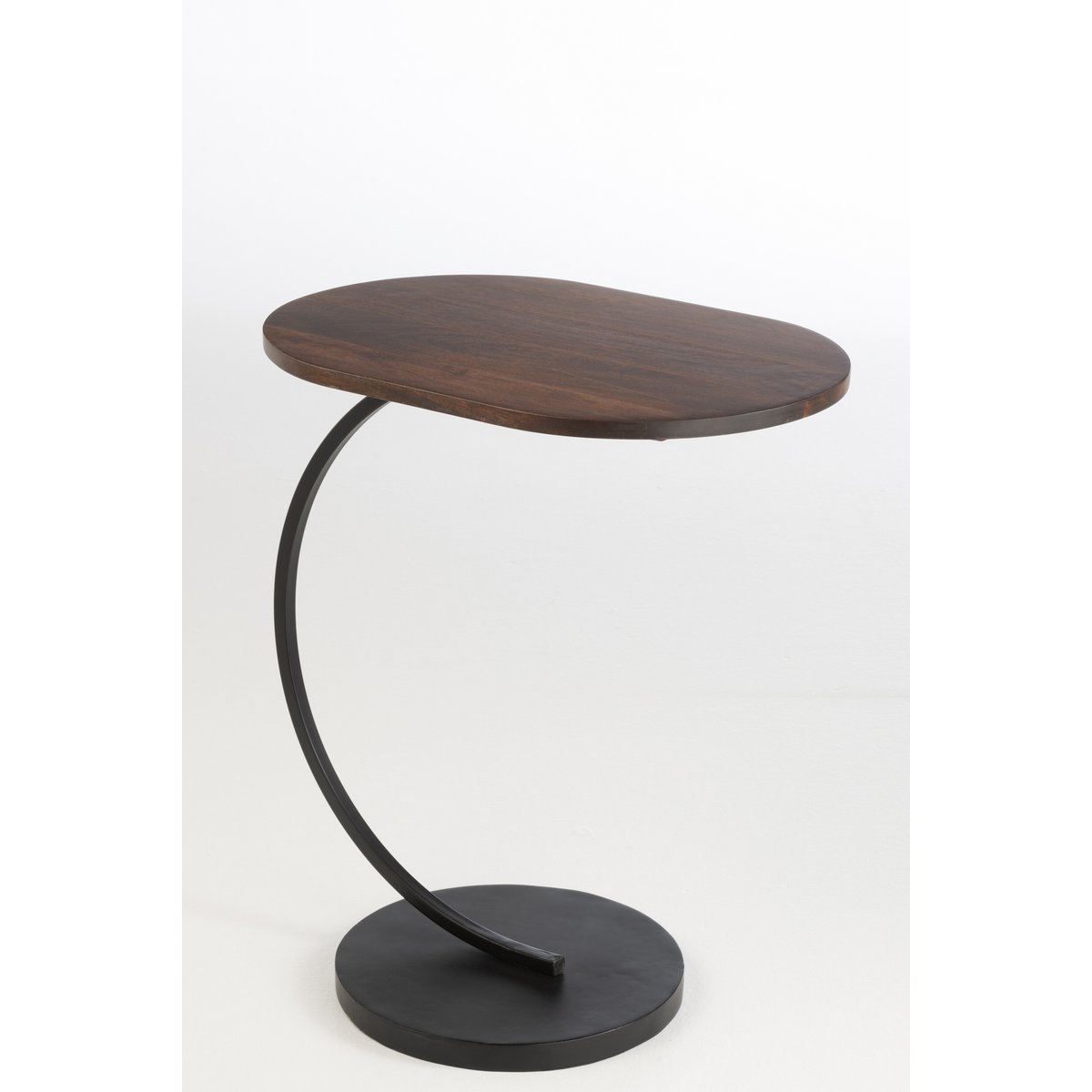 J-Line Bijzettafel Swoosh Ijzer/Mangohout Bruin/Zwart - Chic Choice