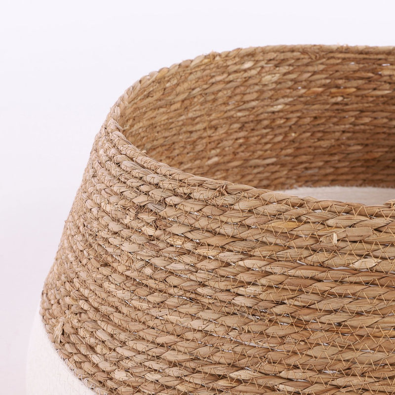 Kerstboomrok - H26 x Ø58 cm - Zeegras - Off-white