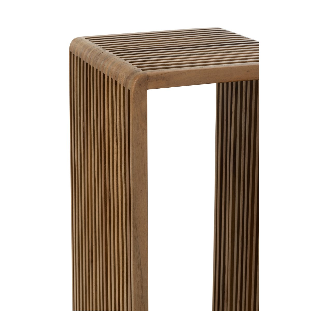 J-Line bijzetafel Kubus Gerecycleerd Teak - hout naturel - Chic Choice