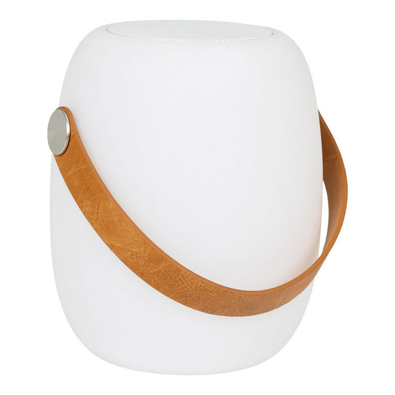 Cardiff LED Lamp - Lamp met riem, oplaadbaar, bluetooth-luidspreker, wit - Chic Choice