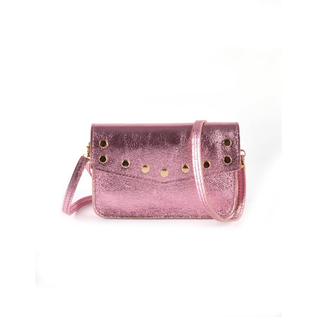 Leren Schoudertasje | Beltbag Metallic | 900058