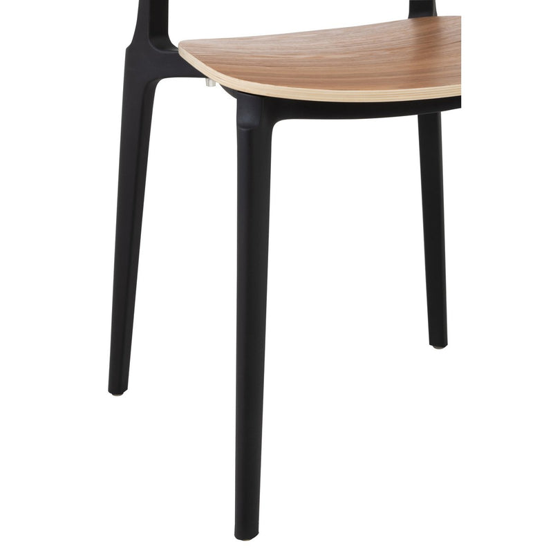 J-Line stoel Basic - polyester/kunststof - naturel - Chic Choice