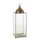J-Line lantaarn Hagrid - glas/ijzer - brons - large - Chic Choice