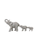 J-Line Olifantenrij 3 Polyresin Grijs - Chic Choice