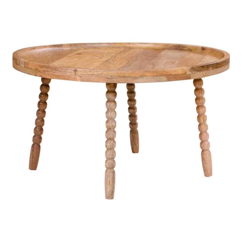Jammu Salontafel - Mangohout, Naturel - Ø60x35 cm - Chic Choice