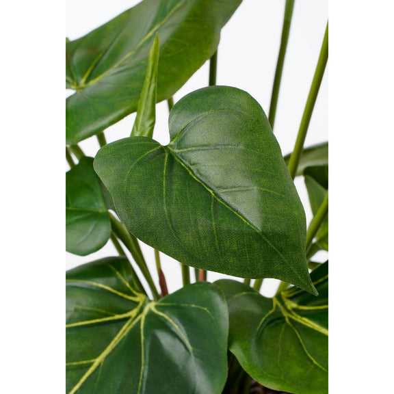 Anthurium Kunstplant in Bloempot Stan - H38 x Ø30 cm - Rood - Chic Choice