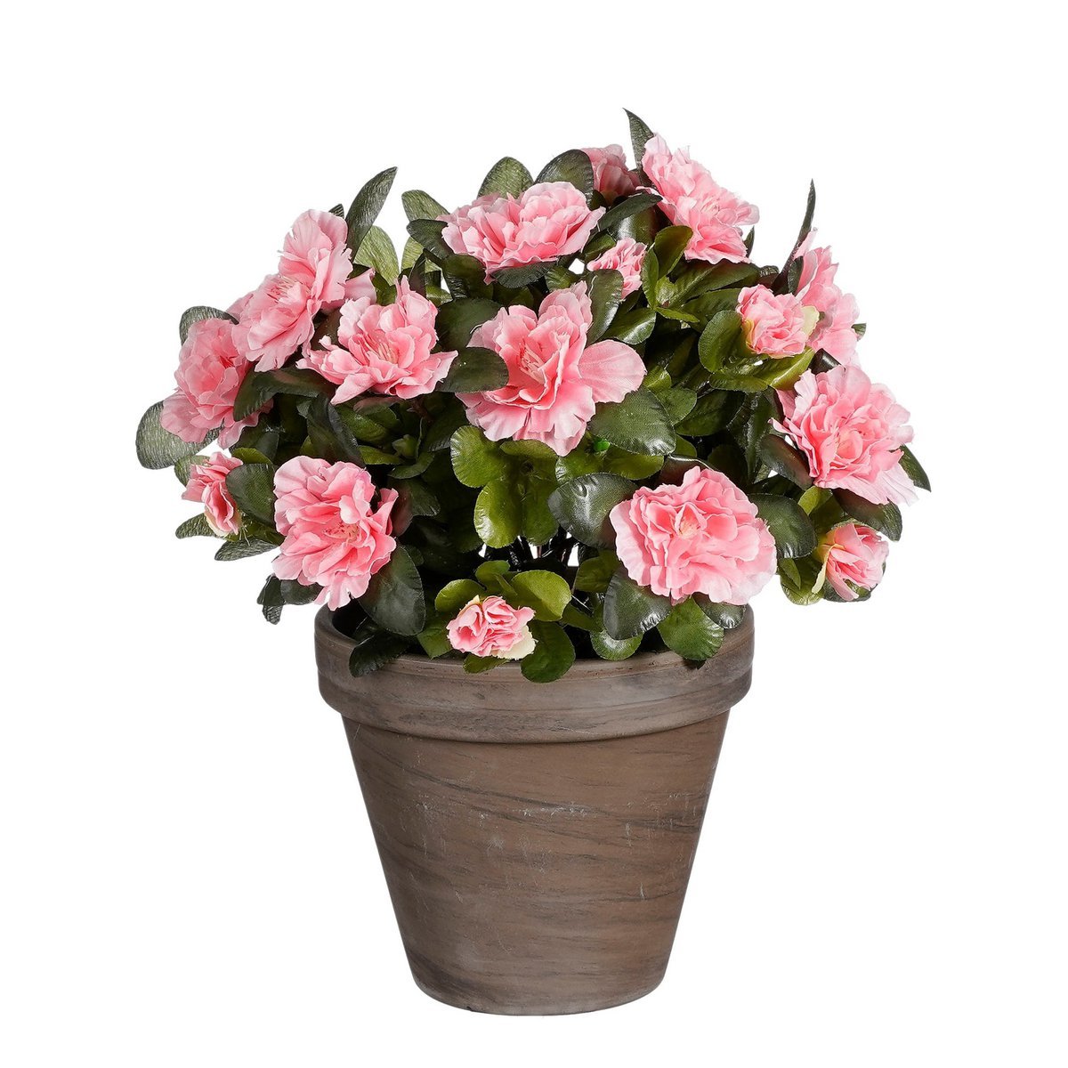 Azalea Kunstplant in Bloempot Stan - H31 x Ø26 cm - Perzik - Chic Choice