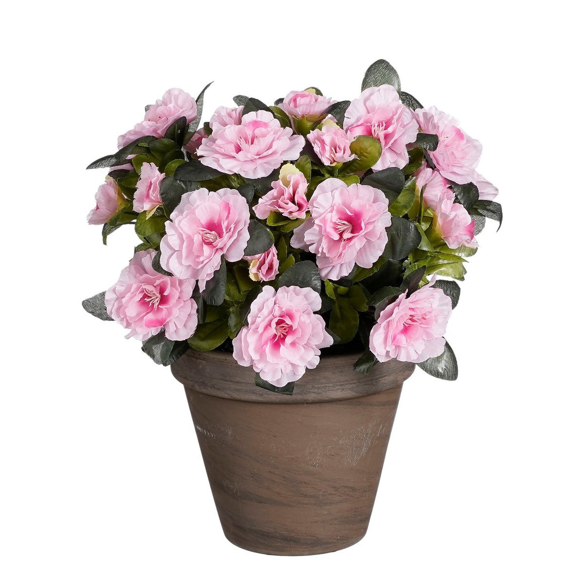 Azalea Kunstplant in Bloempot Stan - H31 x Ø26 cm - Roze - Chic Choice