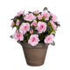 Azalea Kunstplant in Bloempot Stan - H31 x Ø26 cm - Roze - Chic Choice